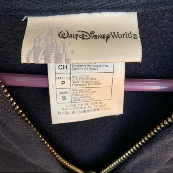 Walt Disneyworld Resort Mickey Mouse Navy full zip Sweatshirt women’s size small - Picture 3 of 7
